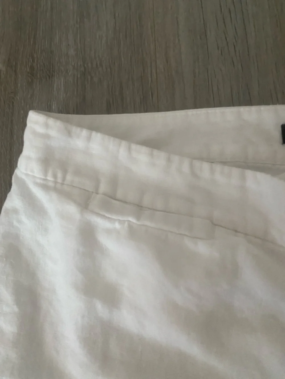 BANANA REPUBLIC Women Slim Crop Legs 100% Linen White Pants | 4